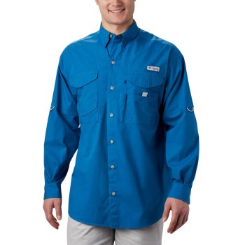 Columbia Overhemd Heren, PFG Bonehead Long Sleeve Big Blauw, 12DTCARVQ